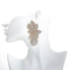 Rhinestone Leaf Earrings