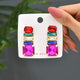 Color Block Earrings