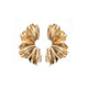 Gold Half Leaf Earrings