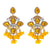 Yellow Chandelier Earrings