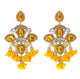 Yellow Chandelier Earrings