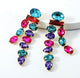 Aqua & Pink Earrings