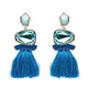 Turquoise Tassel Earrings