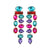 Aqua & Pink Earrings